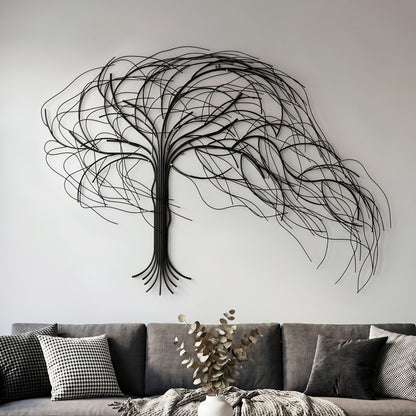 Windswept Tree Metal Wall Art, 58"
