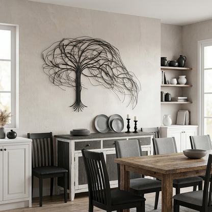 Windswept Tree Metal Wall Art, 58"