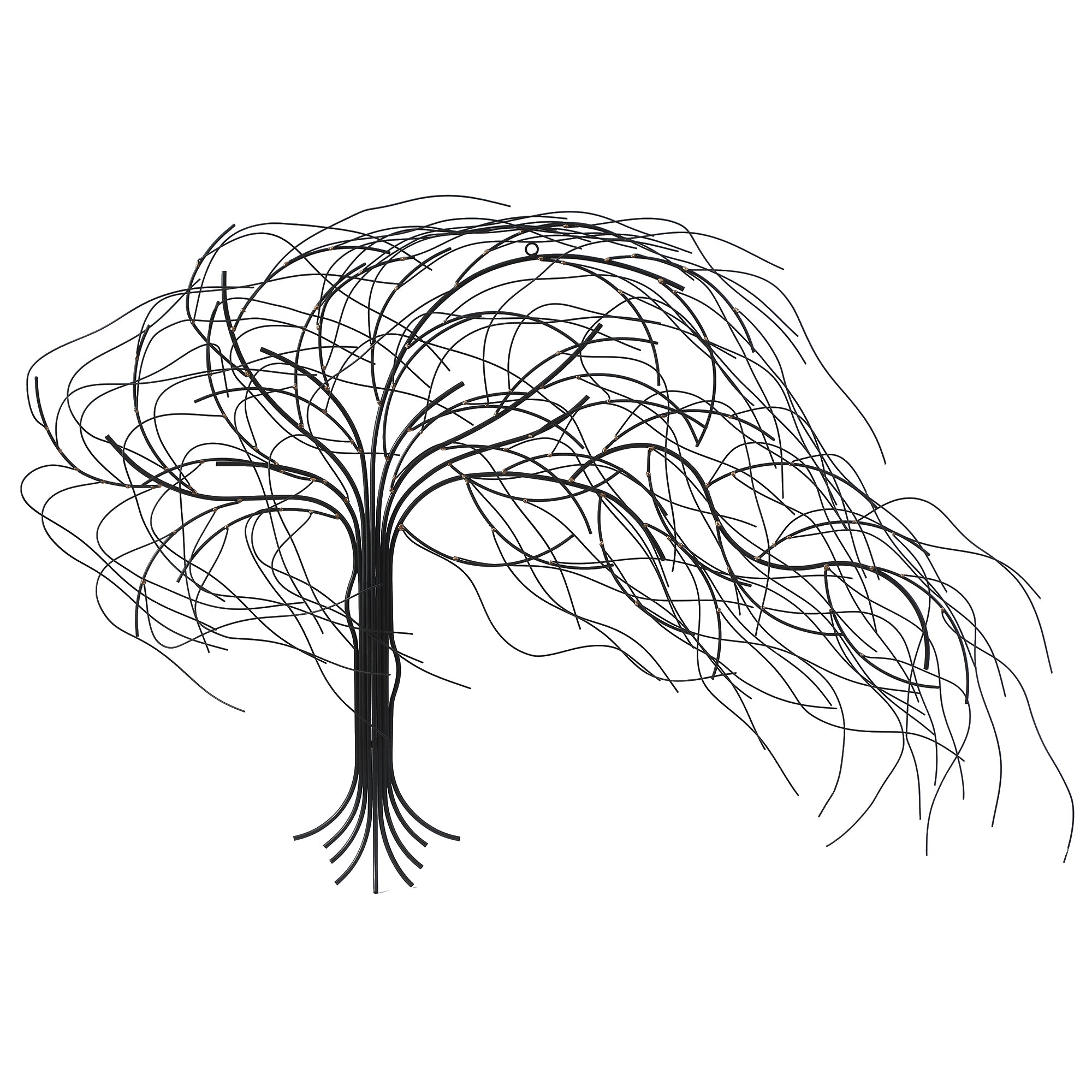 Large Wall Art, Abstract Windy Tree Metal Art Wall Decor