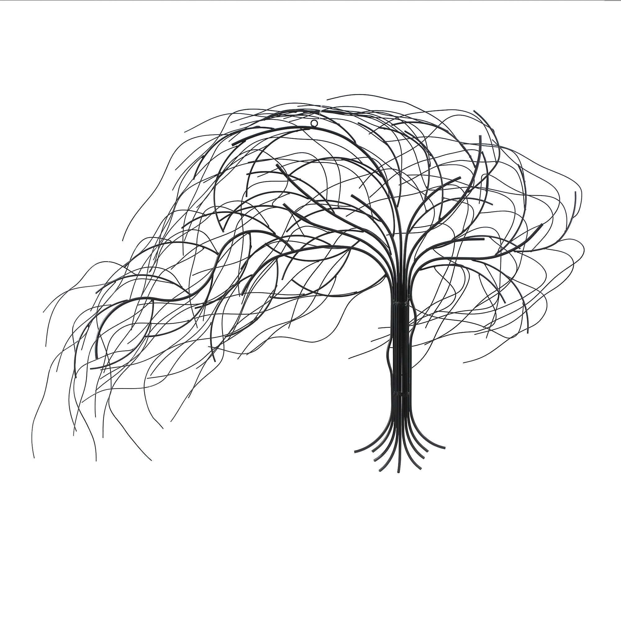 Large Wall Art, Abstract Windy Tree Metal Art Wall Decor