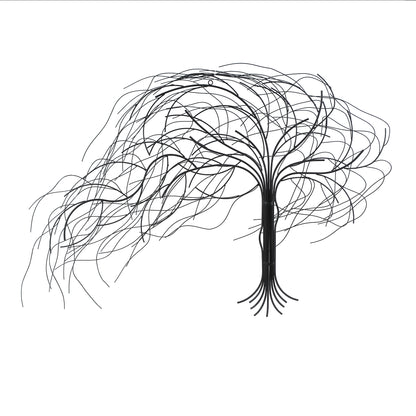 Windswept Tree Metal Wall Art, 58"