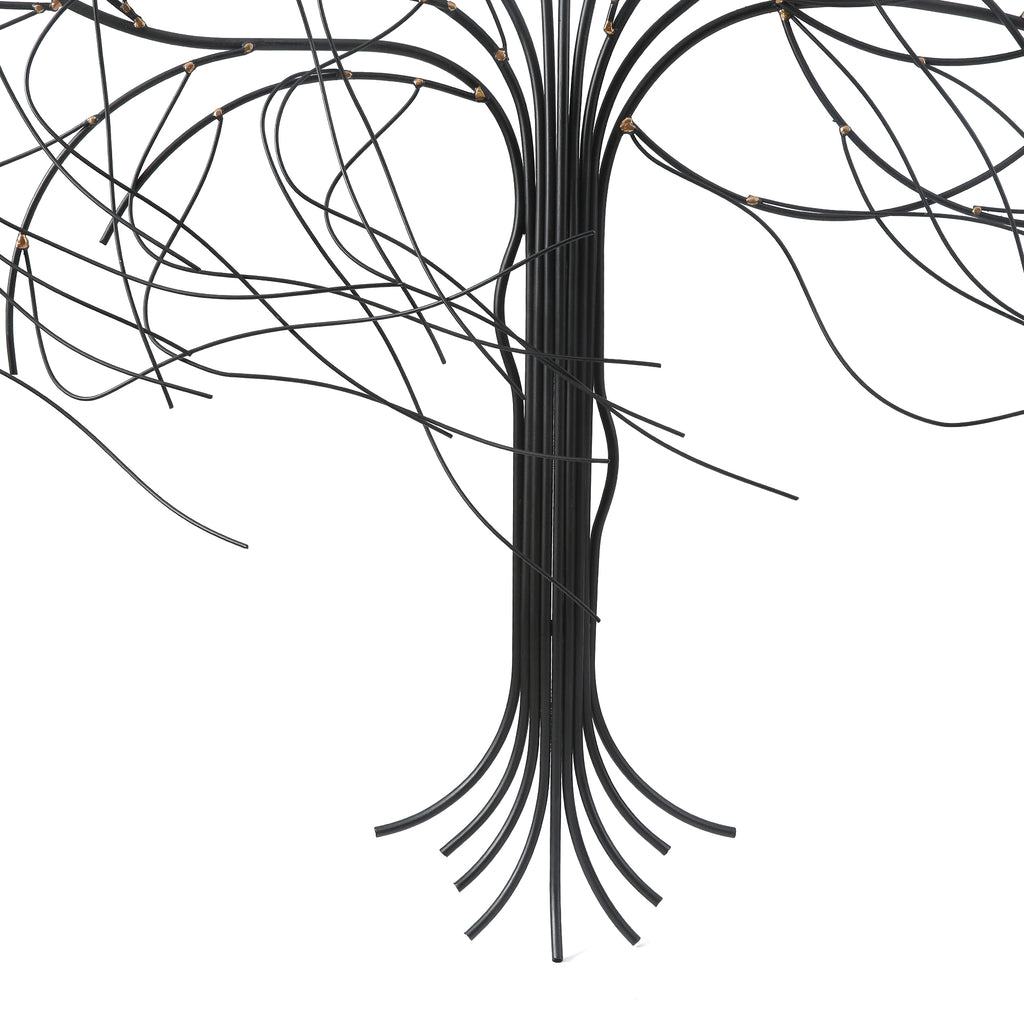 Large Wall Art, Abstract Windy Tree Metal Art Wall Decor