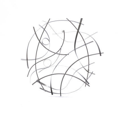 Abstract Sweep Metal Wall Art, 36"