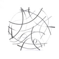 Large Abstract Wall Art, Silver Metal Art Wall Decor