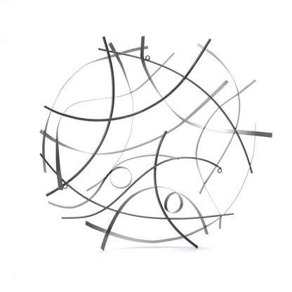Abstract Sweep Metal Wall Art, 36"