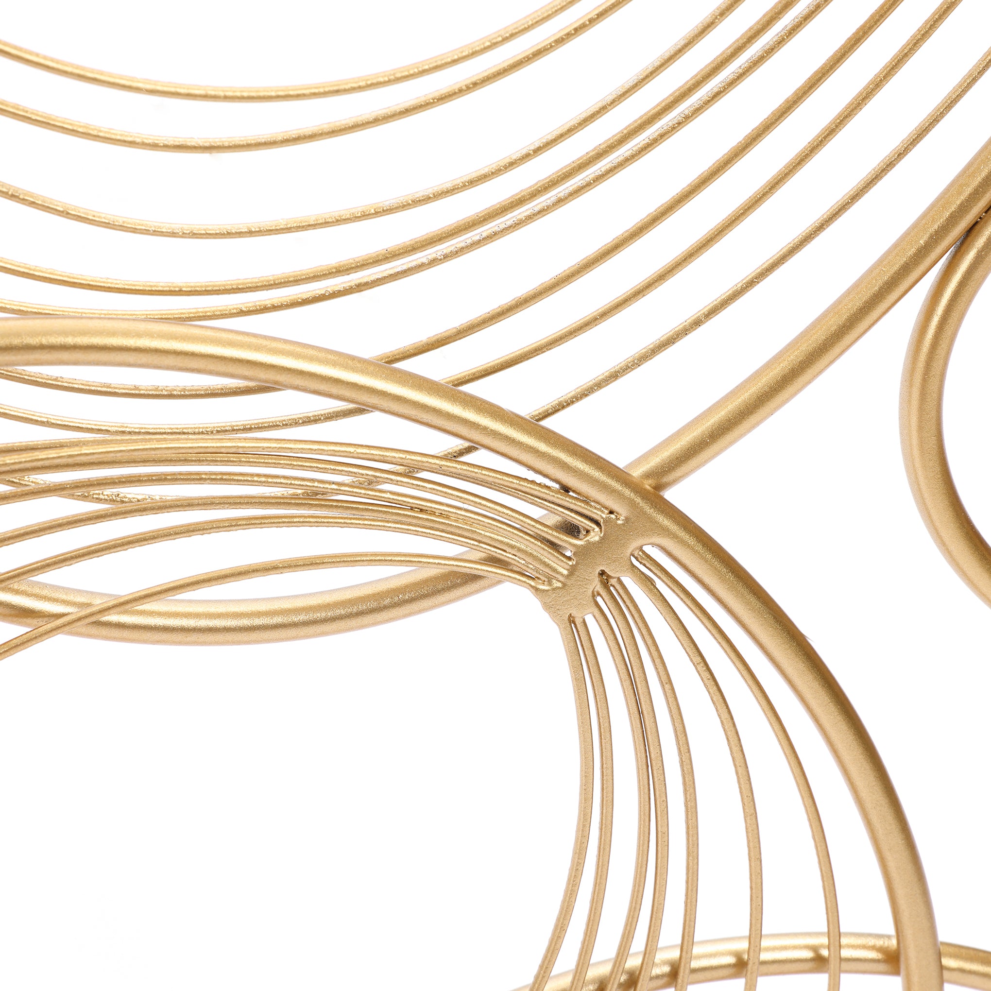 36" Large Abstract Wall Art, Gold Metal Art Wall Decor
