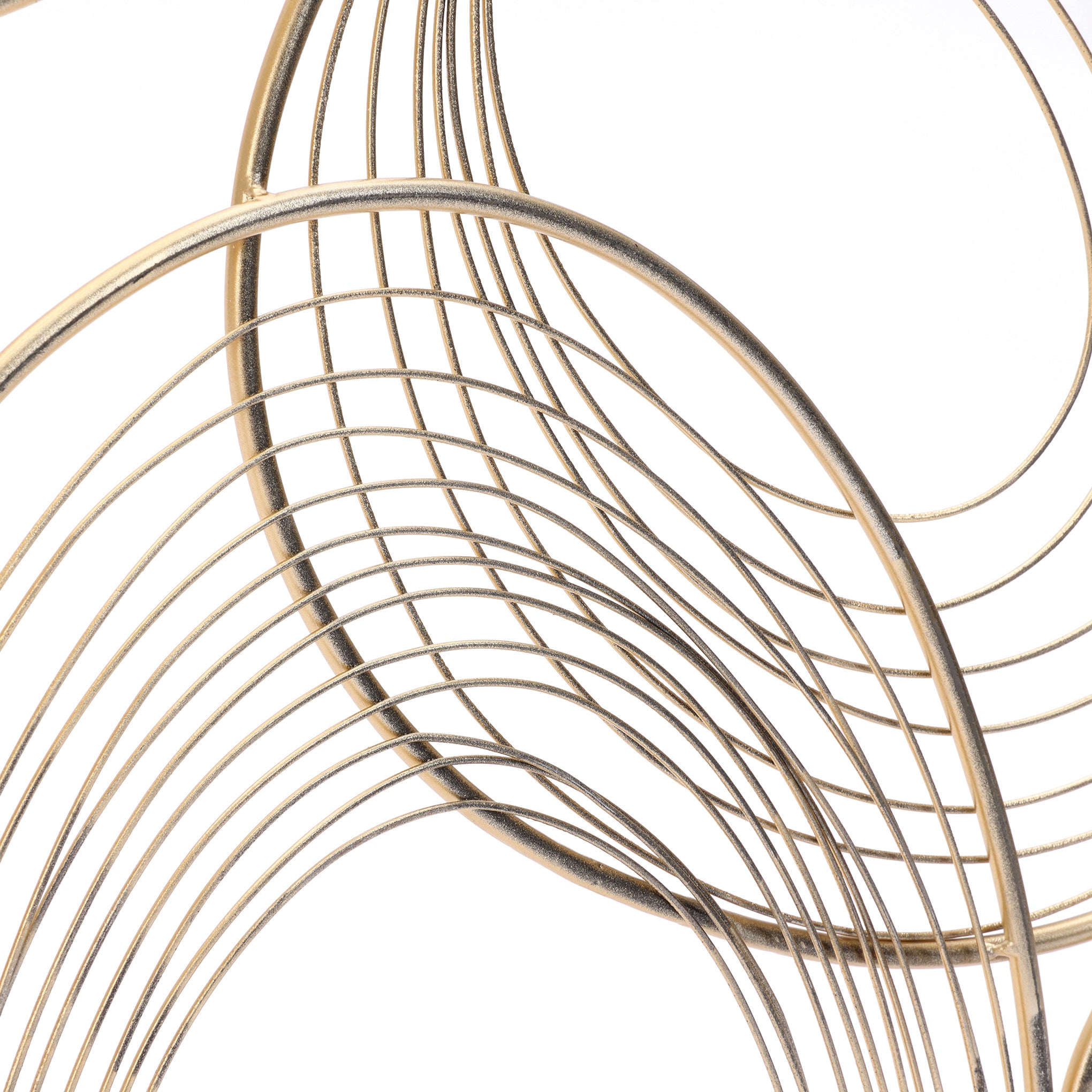 36" Large Abstract Wall Art, Gold Metal Art Wall Decor