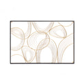 36" Large Abstract Wall Art, Gold Metal Art Wall Decor