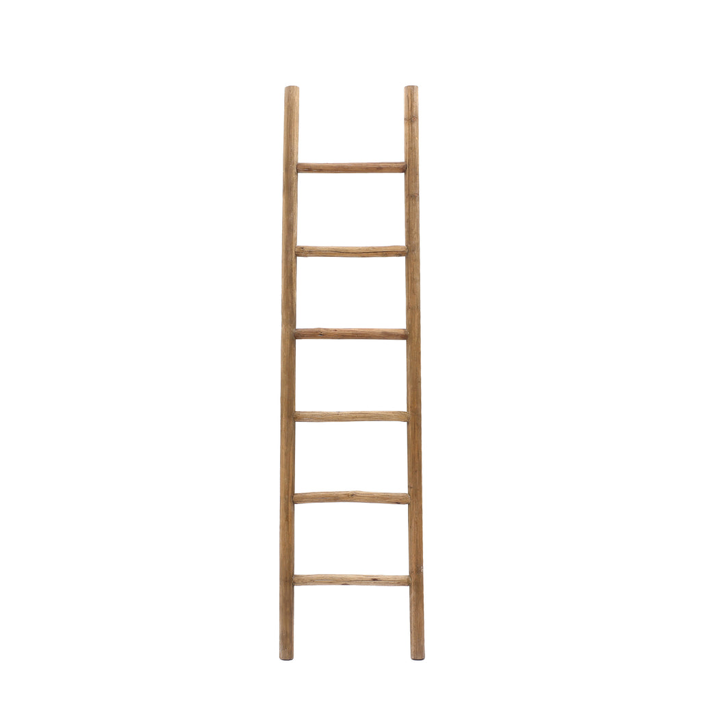 Langford Home 6ft Wood Blanket Ladder, Farmhouse Towel Holder Rack