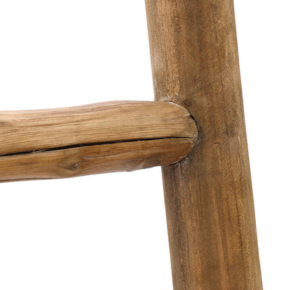 6-Tier Leaning Wood Blanket Towel Ladder Rack, Fir, 74"