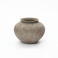 10.4" Round Ceramic Vase, Antique Dark Gray