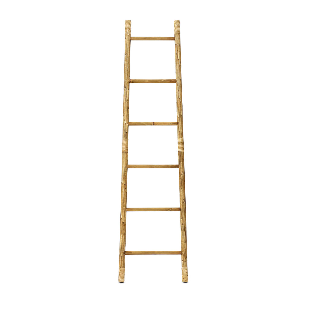 Langford Home 71" Wood Blanket Ladder, Farmhouse Towel Holder Rack