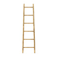Langford Home 71" Wood Blanket Ladder, Farmhouse Towel Holder Rack