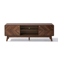 Centro Wood TV Console with Tapered Legs, 63"