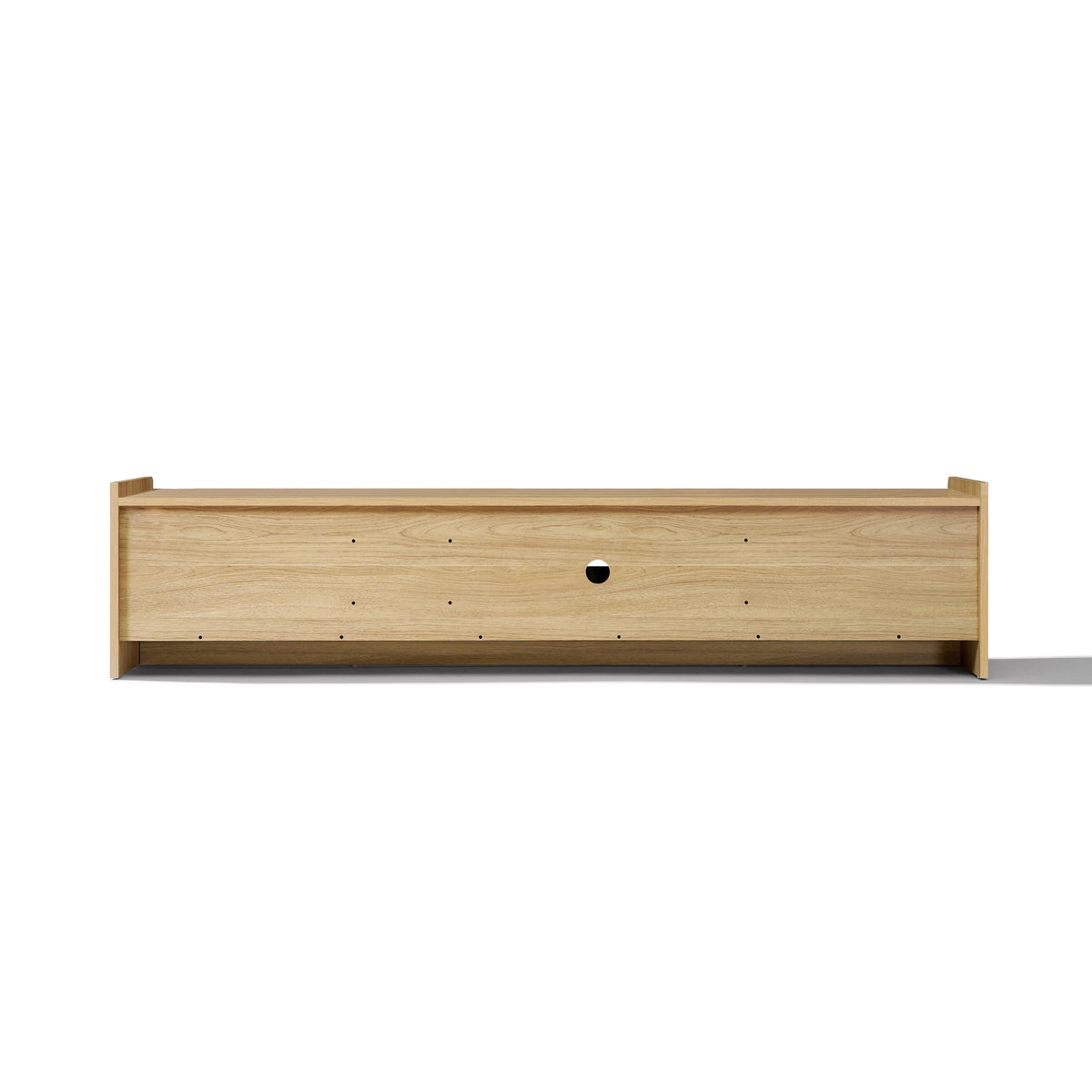 Malu Low-Profile Wood Media TV Console, Natural, 69"
