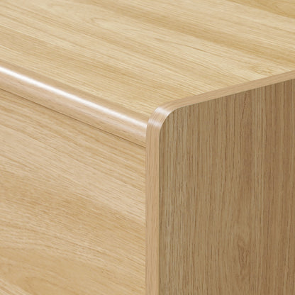 Malu Low-Profile Wood Media TV Console, Natural, 69"