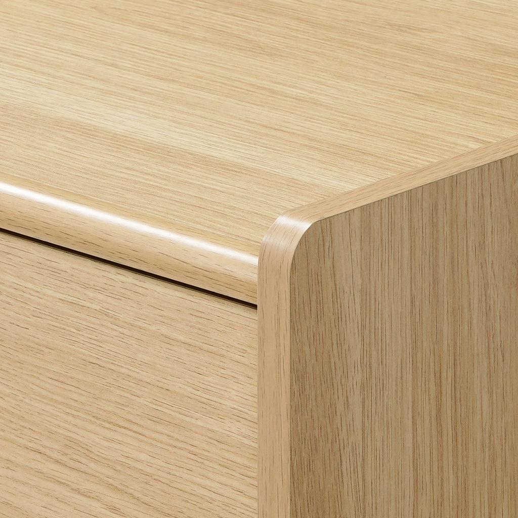 20" Nightstand with Storage, Hazel Oak Finish End Table