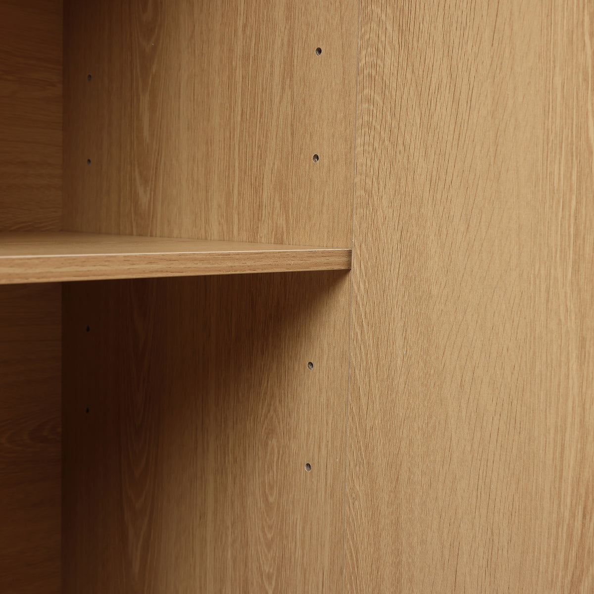 Malu Fluted 2-Door Wood Storage Cabinet, Natural, 31"