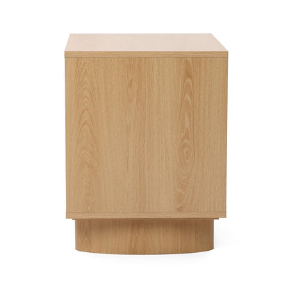 Malu 1-Drawer Wood Bedside Nightstand, Natural, 20"