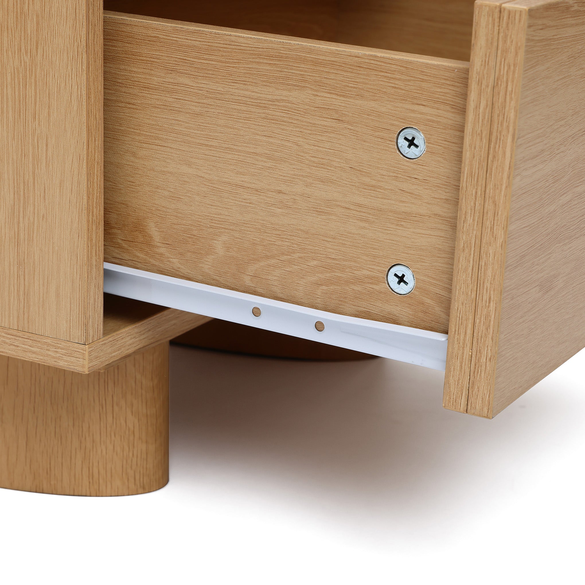 20" Nightstand with Storage, Blonde Birch Finish End Table