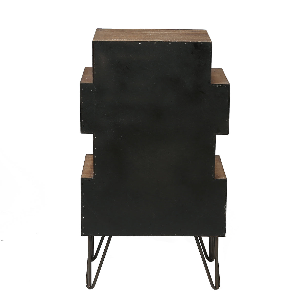 Stacked 4-Drawer Wood Accent End Table, Vintage, 30"
