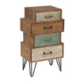 4-Drawer Wood End Table, 30"