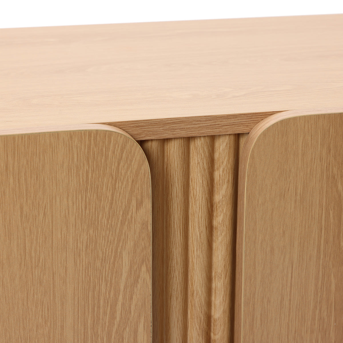 Malu 2-Door Wood Storage Accent Cabinet, Natural, 31"
