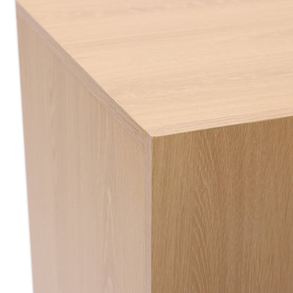 Malu 2-Door Wood Storage Accent Cabinet, Natural, 31"