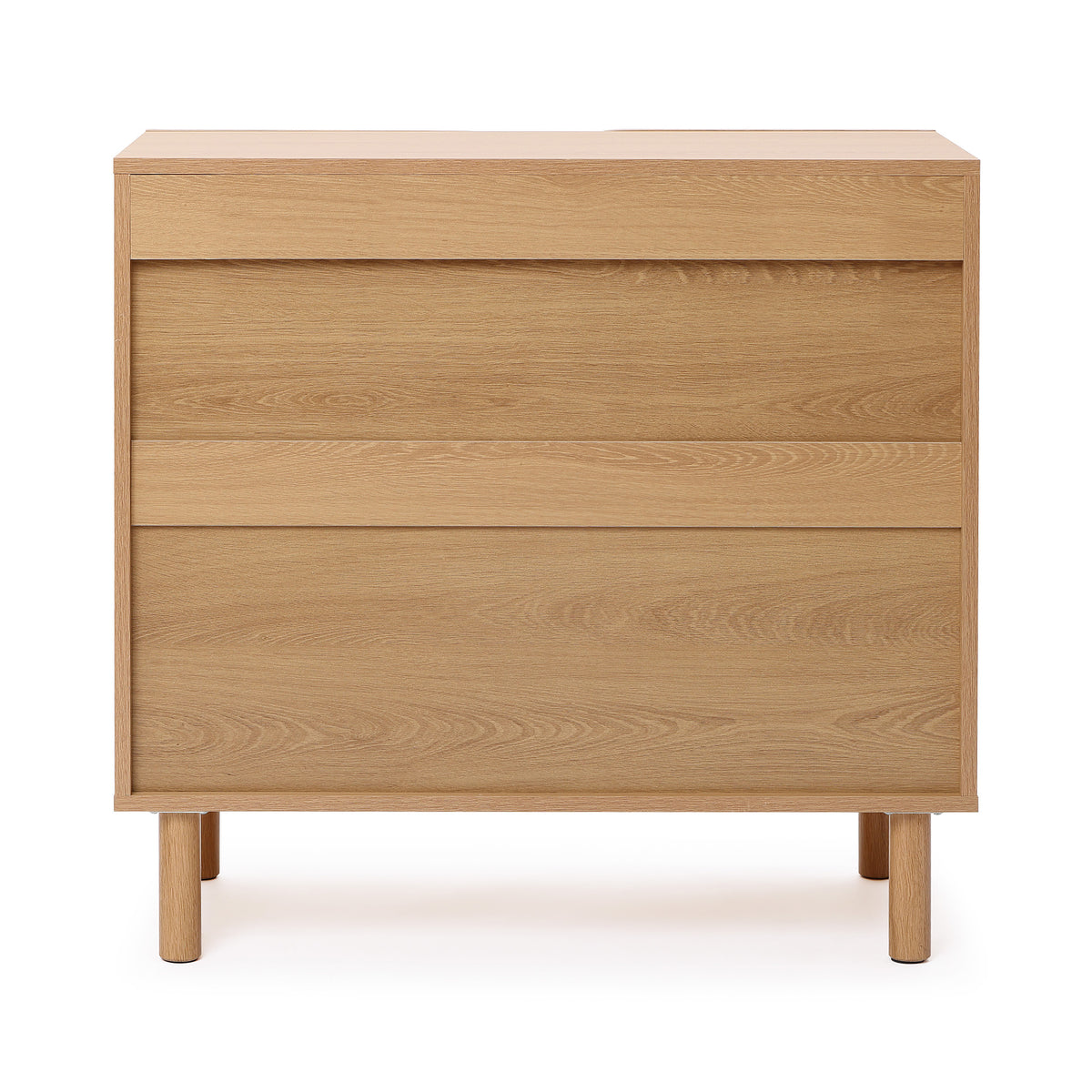 Malu 2-Door Wood Storage Accent Cabinet, Natural, 31"