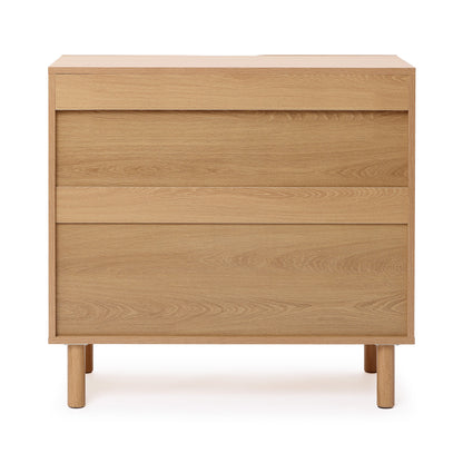 Malu 2-Door Wood Storage Accent Cabinet, Natural, 31"