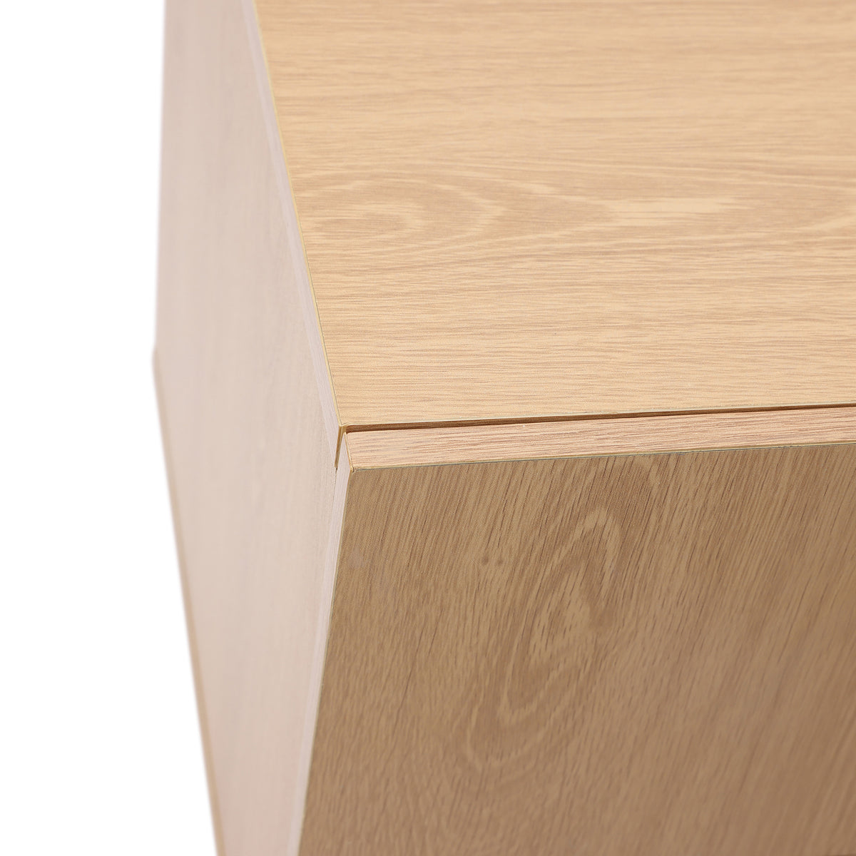 Malu 2-Drawer Wood Bedside Nightstand, Natural, 20.5"