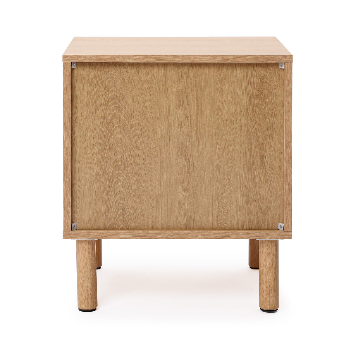 Malu 2-Drawer Wood Bedside Nightstand, Natural, 20.5"