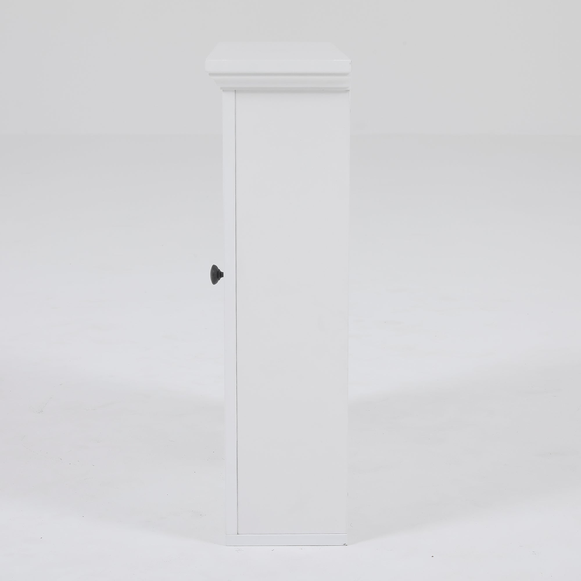 White MDF Wood Bathroom Wall Storage Cabinet