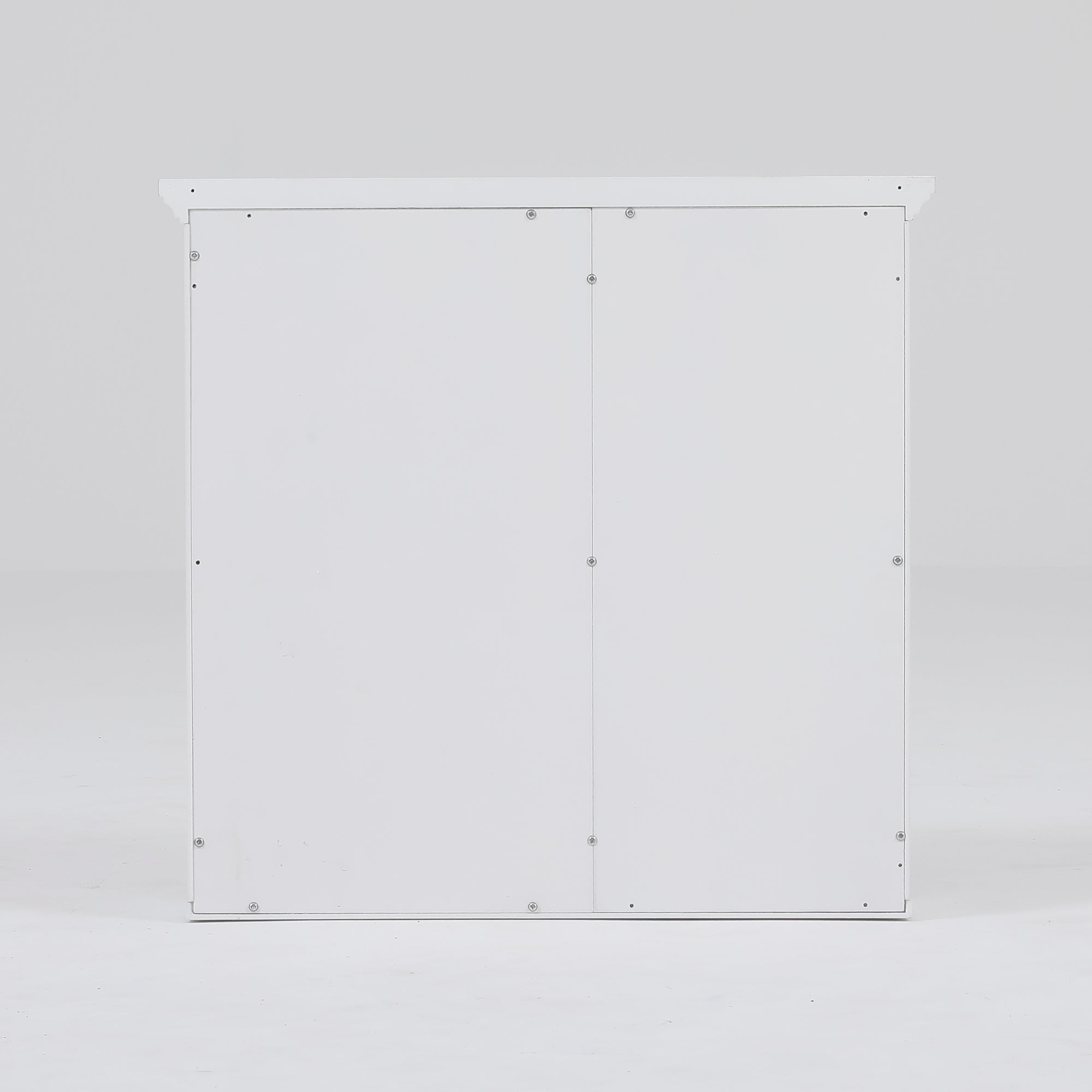 White MDF Wood Bathroom Wall Storage Cabinet