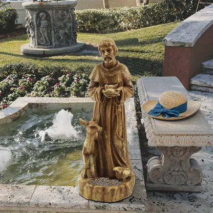 Saint Francis with Companions Garden Polyresin Statue