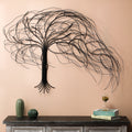 Black Metal Windy Tree Wall Decor