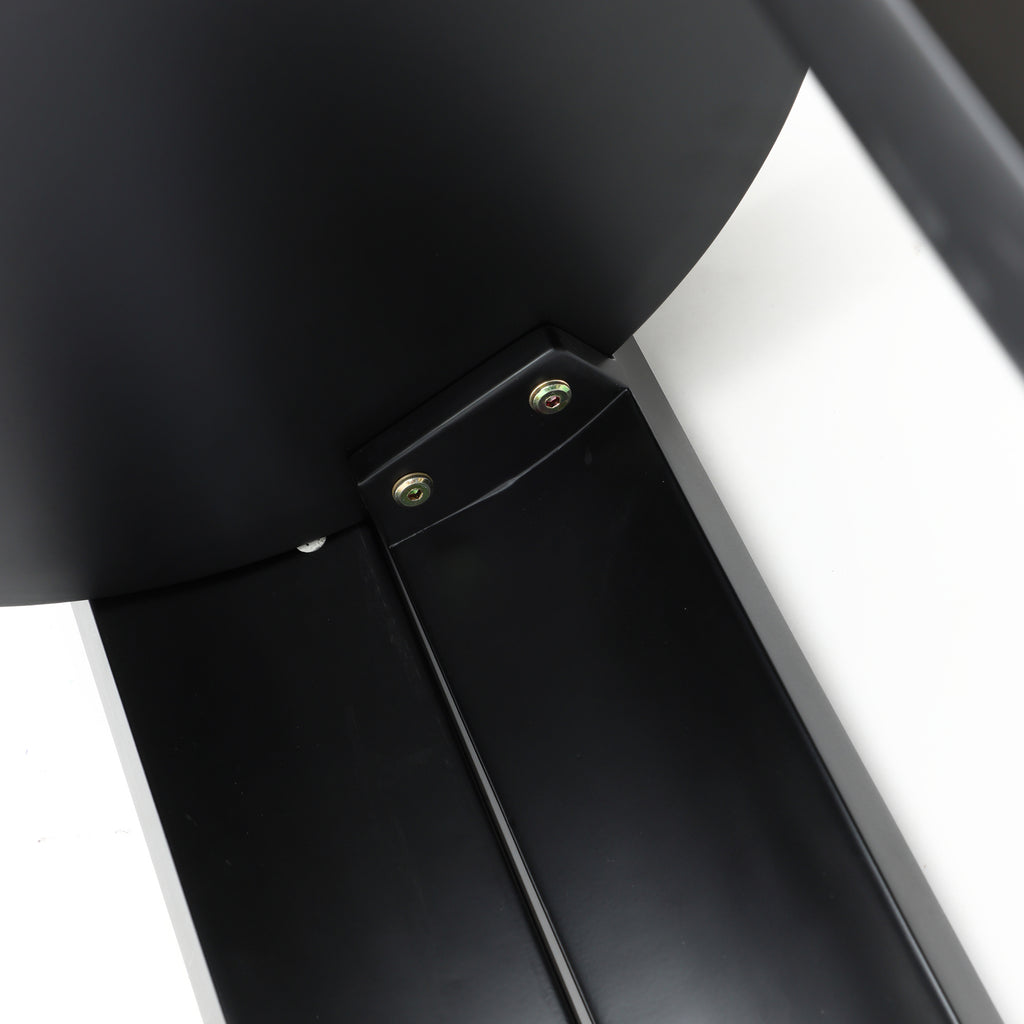 Black Nesting Side Tables Set of 2, Round MDF End Tables for Living Room