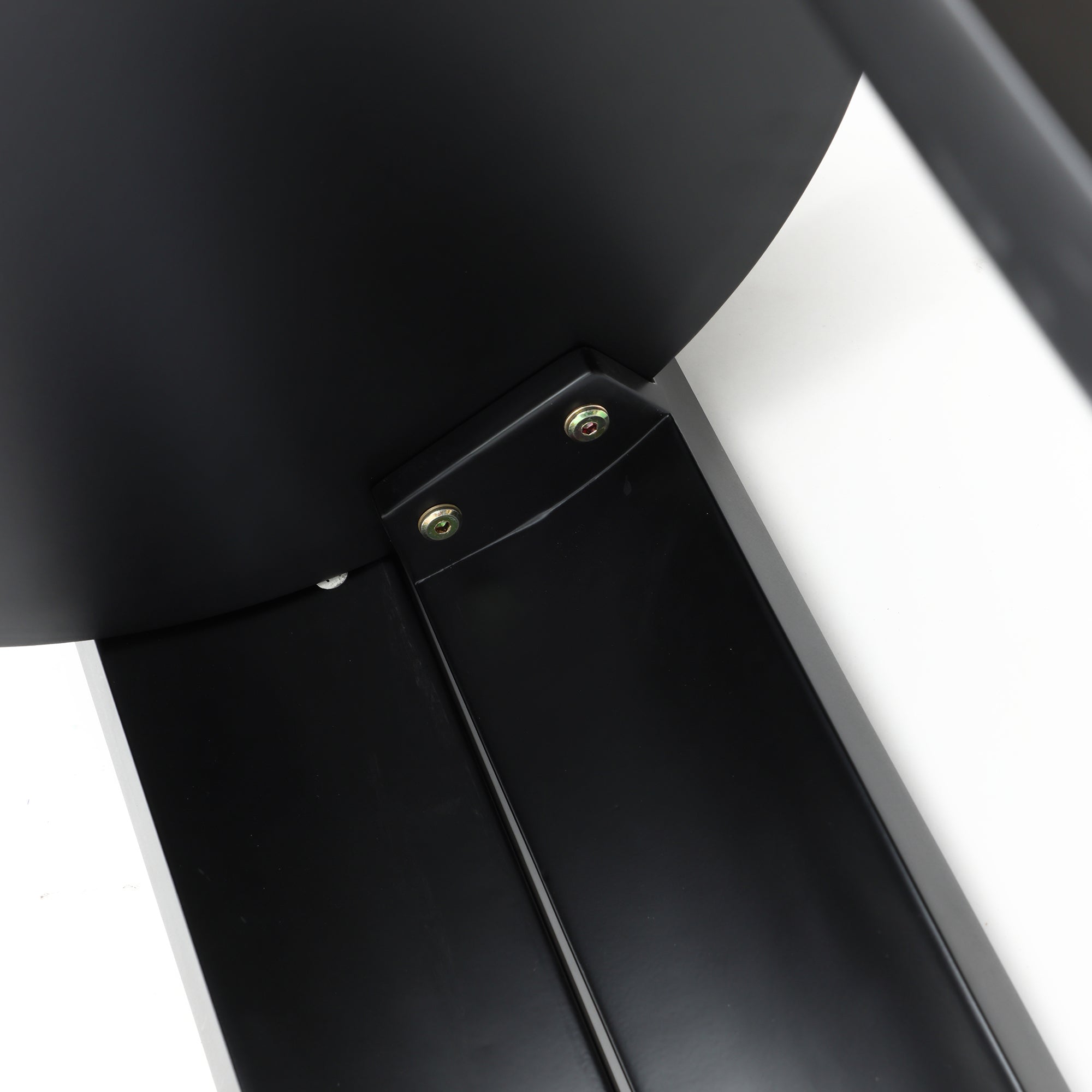 Black Nesting Side Tables Set of 2, Round MDF End Tables for Living Room