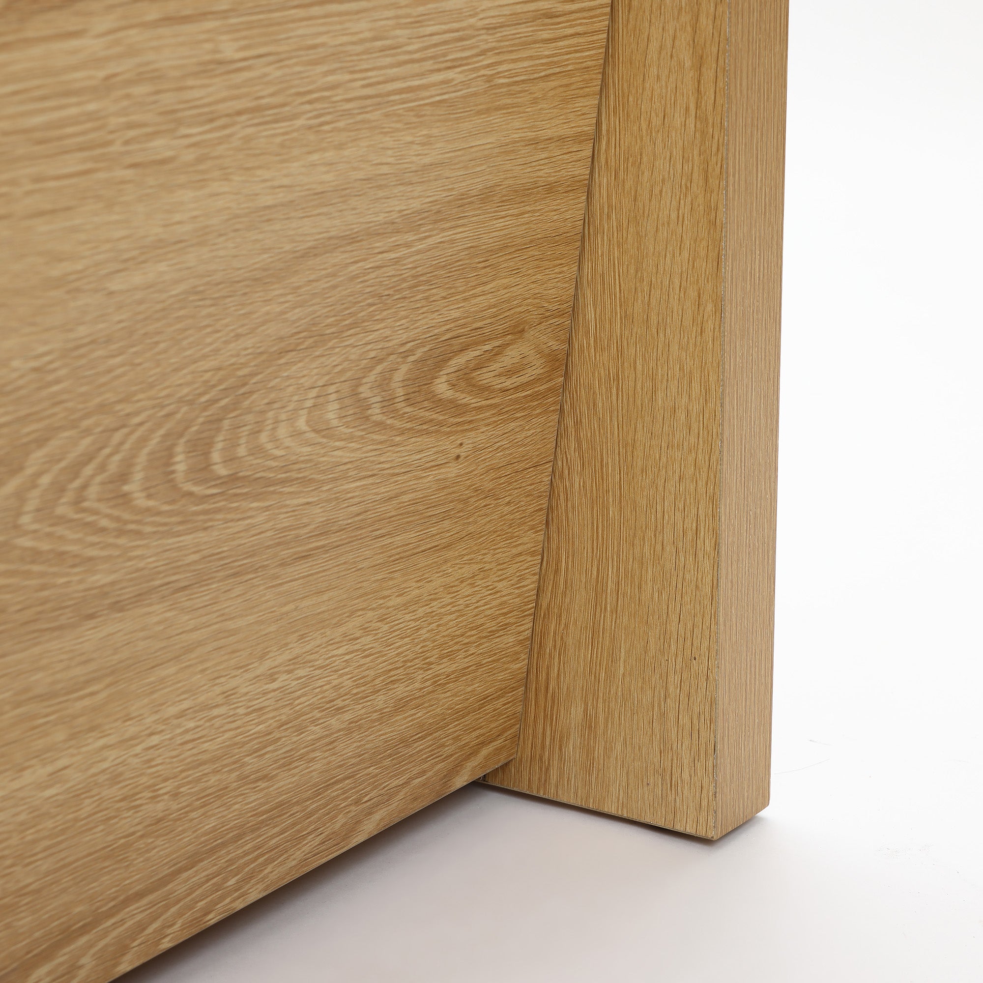 Japandi MDF Wood Nightstand, Storage End Table for Bedroom or Living Room
