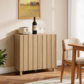 Buffet Storage Cabinet with 2 Vertical Slat Doors