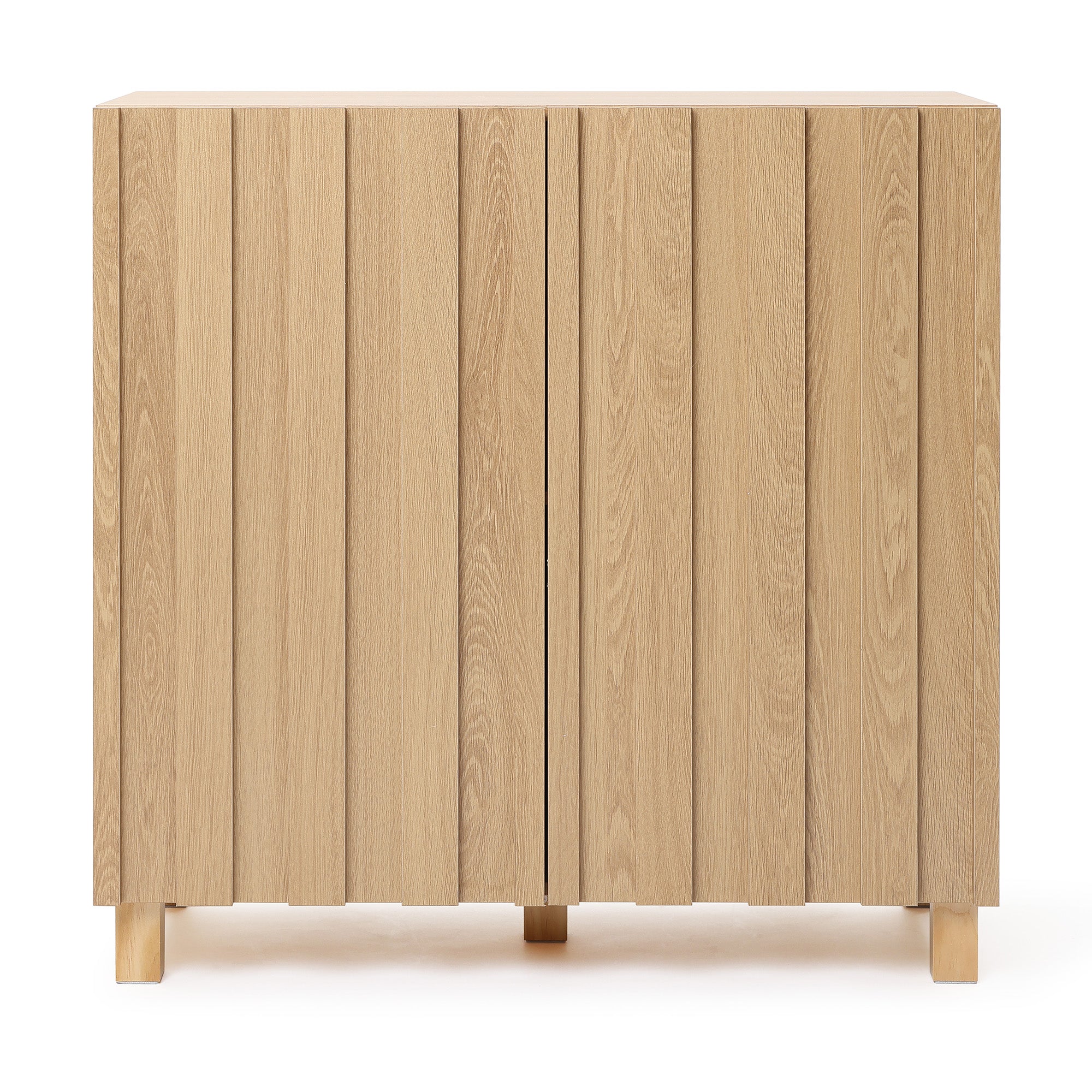 Buffet Storage Cabinet with 2 Vertical Slat Doors
