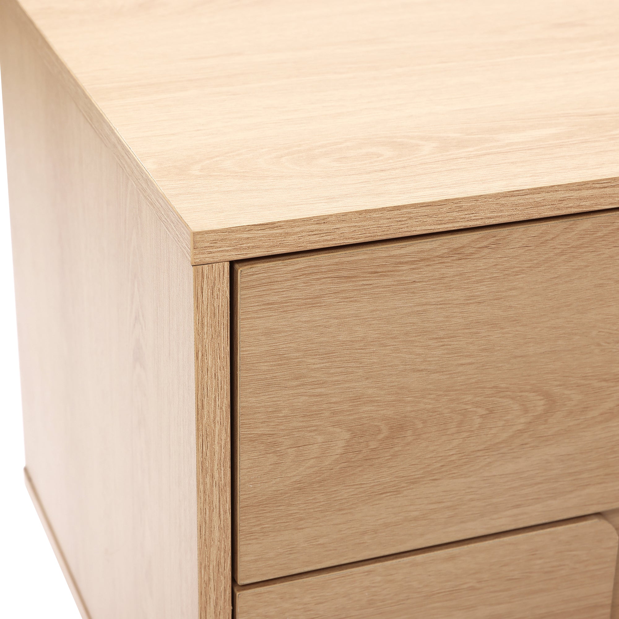63" TV Console, Japandi-Inspired, Low-Height Design in Engineered Wood
