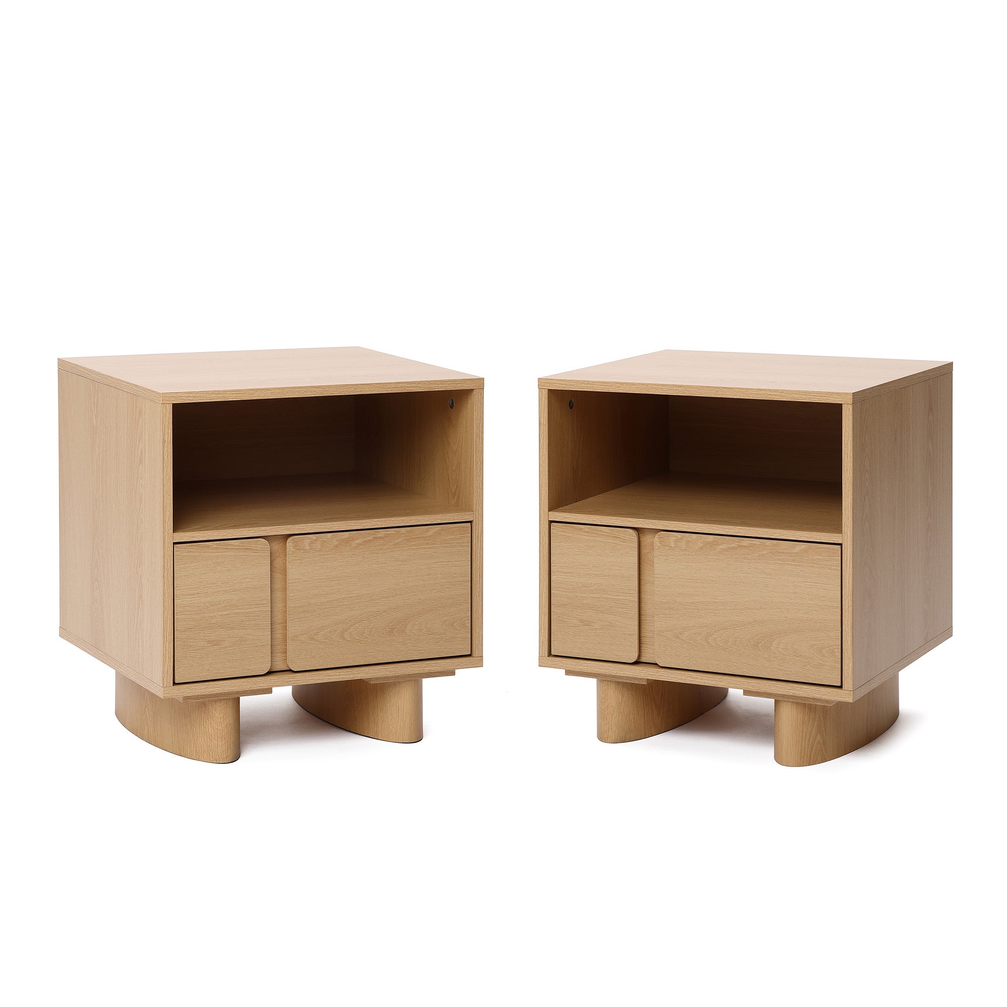 Versatile Nightstand & Side Table, Compact 20" Height, Engineered Wood Build