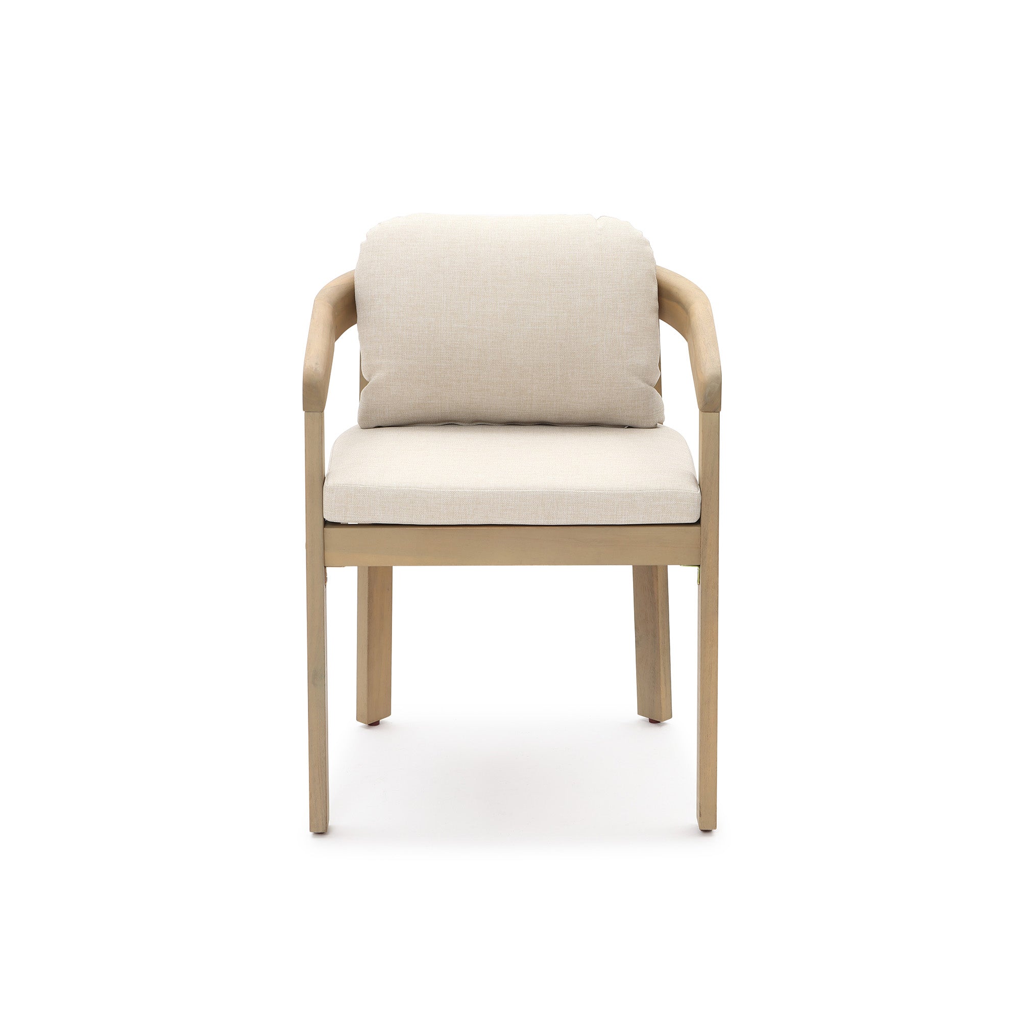 Natural Acacia Patio Chair with Cushions, Durable & Stylish Outdoor Seating