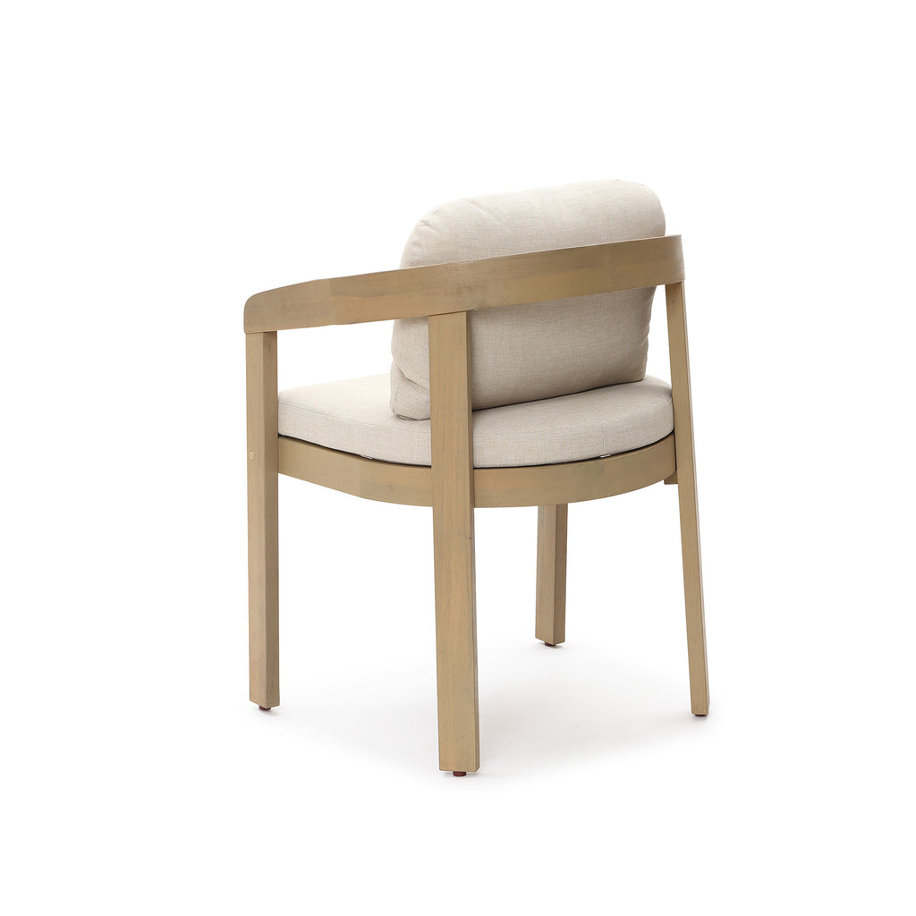 Natural Acacia Patio Chair with Cushions, Durable & Stylish Outdoor Seating