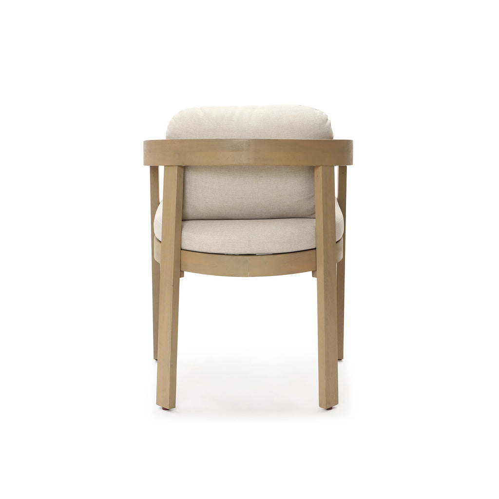 Natural Acacia Patio Chair with Cushions, Durable & Stylish Outdoor Seating