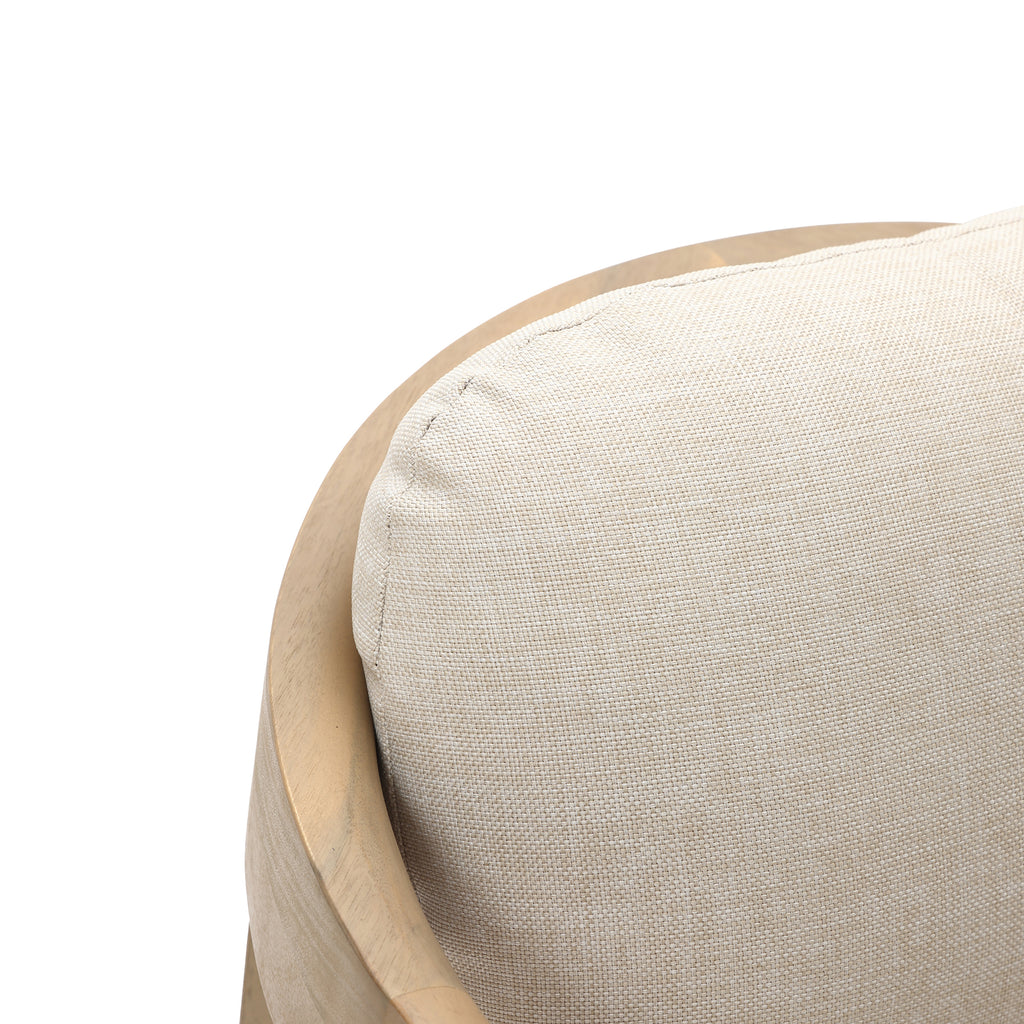 Natural Acacia Patio Chair with Cushions, Durable & Stylish Outdoor Seating