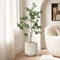 Dune Round Textured Mg0 Planter, Gradient Off-White, 14.5"