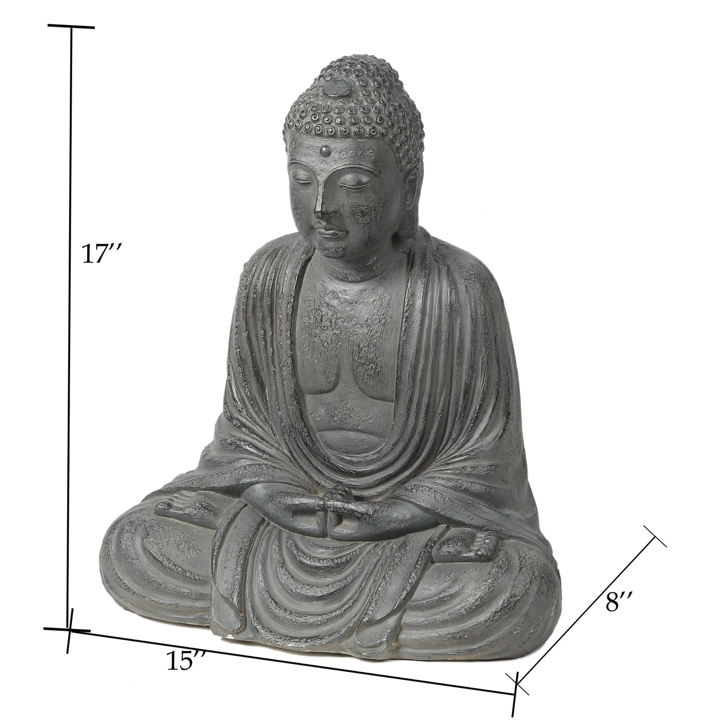 Serene Rest Buddha MgO Garden Statue