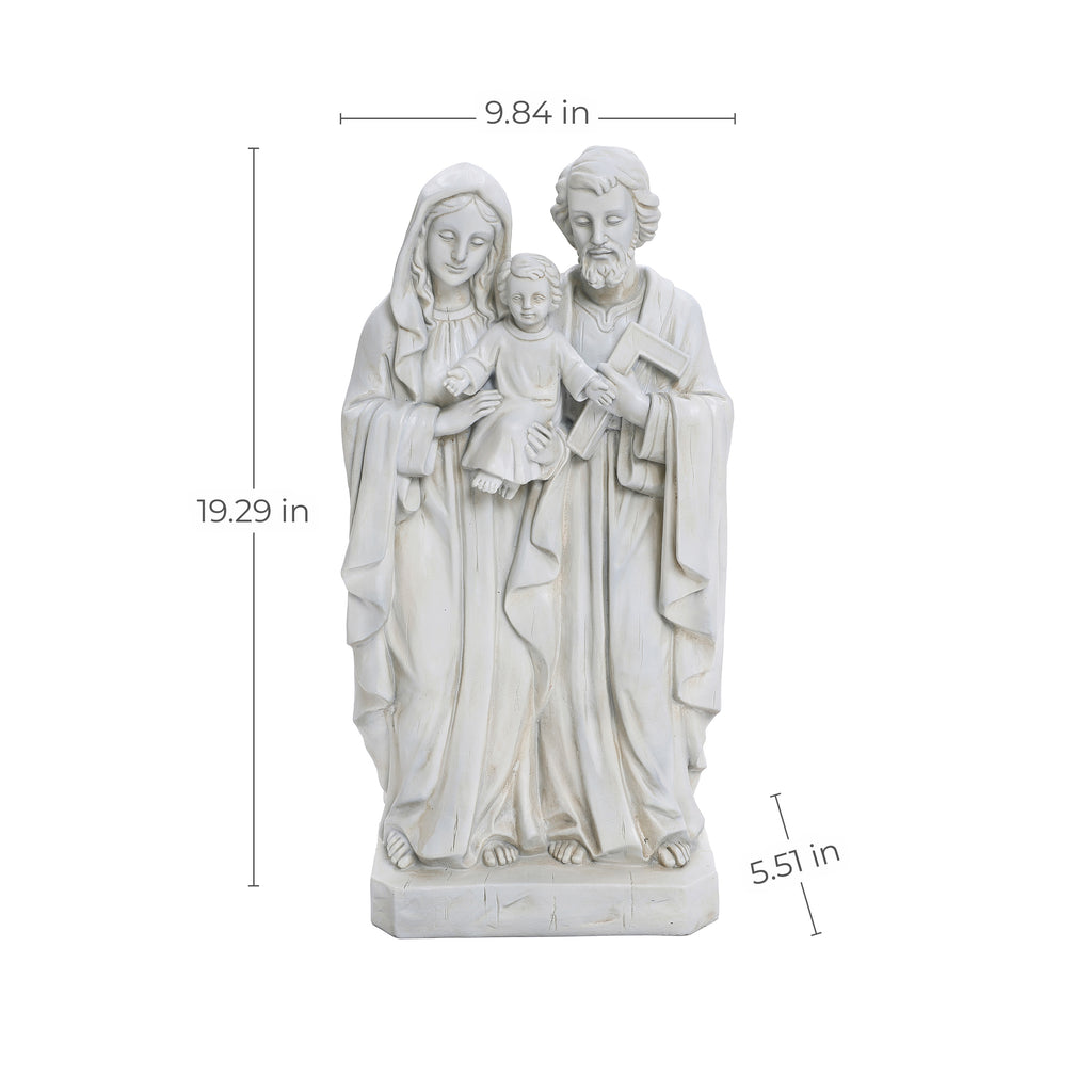 Off White Polyresin Holy Family 1.6-Feet Tall Statue